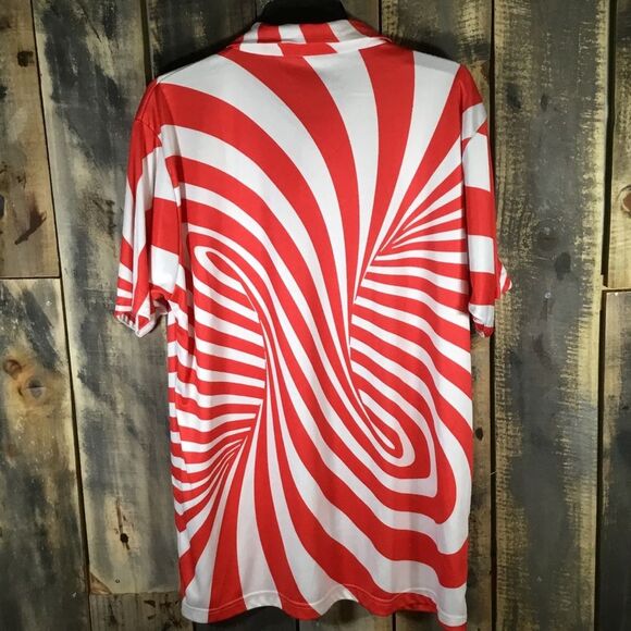 Play Loud Golf geometric print polo shirt men’s XL - Picture 2 of 3